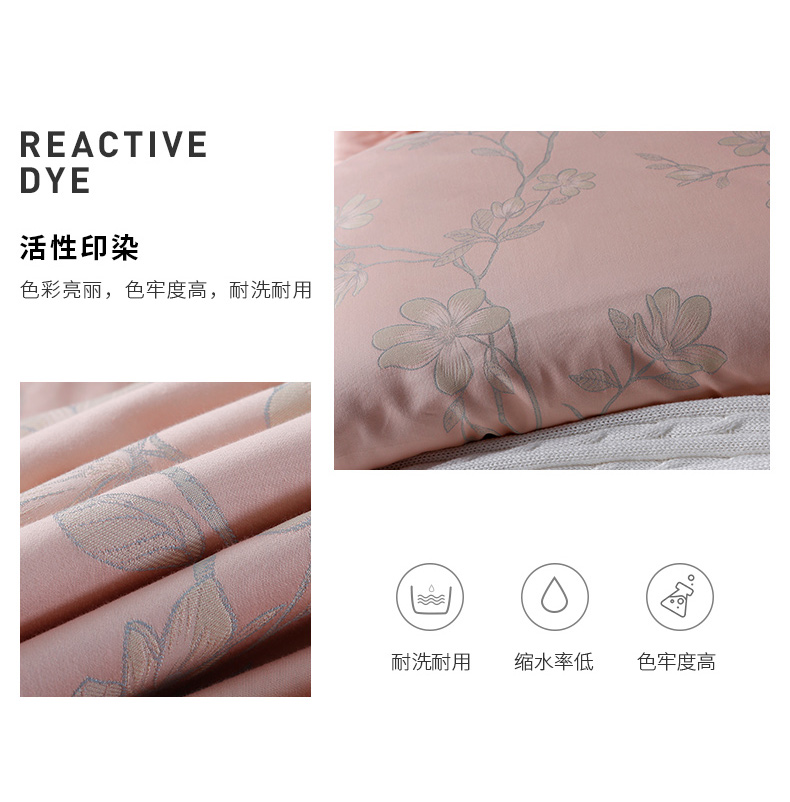 Giống như một gia đình bốn phong cách châu Âu jacquard đôi 1.5 / 1.8m Giấc mơ Valley giường hoa mới 2019 T - Bộ đồ giường bốn mảnh bộ ga gối everon