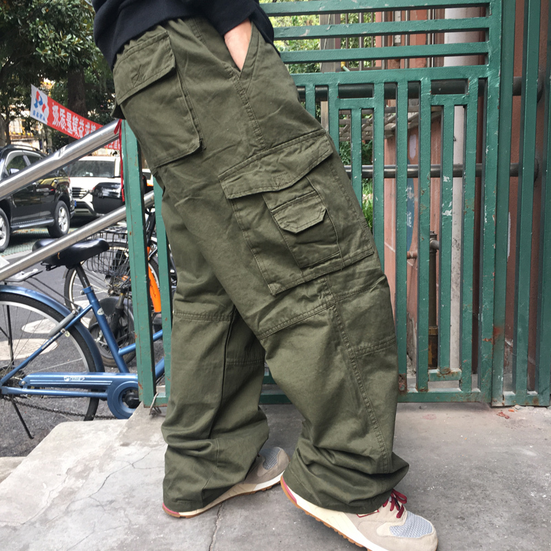 Work Pants for Overweight Men, Casual Pants for Men, Extra Large Size, Loose Long Pants, Security Guard Pants