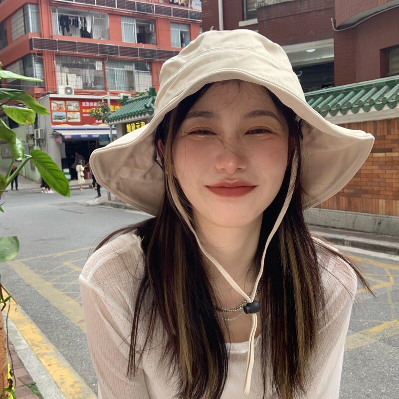 ins big Eaves hat Japanese face-covering fisherman's hat female summer Korean version of wild shade tide fashion travel sunscreen hat