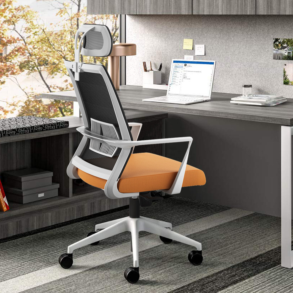 Computer chair home office chair swivel mesh meeting chair comfortable long-term waist student chair staff seat backrest chair