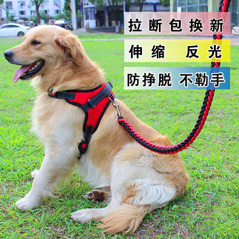 Dog Traction Rope Chest of Breast Pocket Suit Hemp Flowers Dog Rope Small Large Canine Wool Teddy Snownery Dog Chain Anti-Off