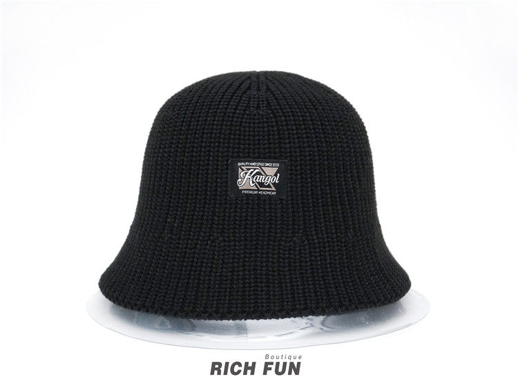 KANGOL WASHED KNIT BUCKET 24 новая весна и лето Ленивый ретро вязание шерстяную шапку ведро кепка 