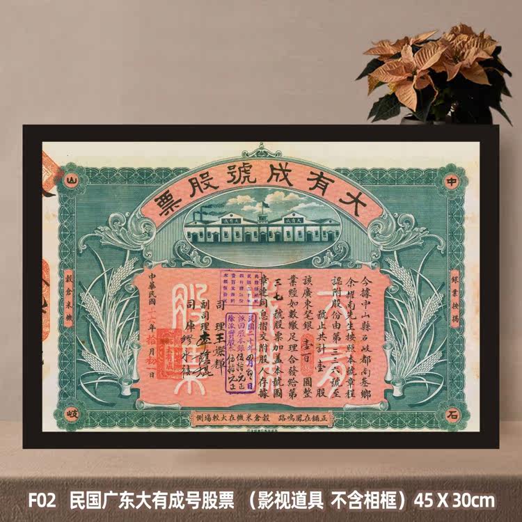 F02 Old objects of the Republic of China, banks, stocks and securities offices, private tea clubs, retro dining rooms, Sichuan and Hunan restaurants, decorative paintings