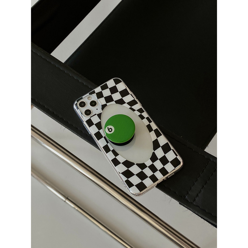 MOKA original design color checkerboard plaid couple phone case 12promax all-inclusive soft shell 11 protective cover xs