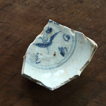 Mid-Ming Dynasty Hongzhi Zhengde blue and white figure porcelain pieces Pingping blue and white material old porcelain pieces ancient porcelain pieces specimen fragments