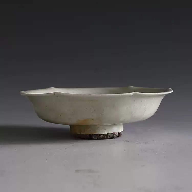 北宋湖田窯青白瓷影青釉花口洗宋代陶瓷藝術收藏完整