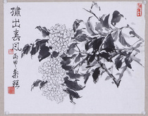 Young painter freehand flower and bird painting Chinese painting works Art Academy students ink painting decorative painting