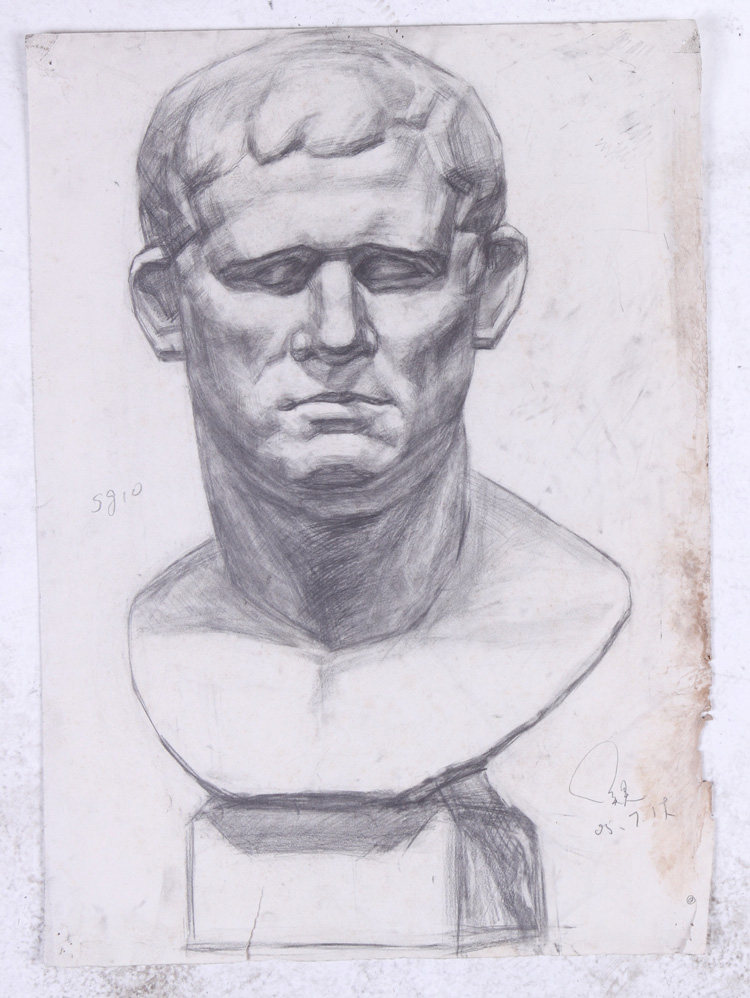 Home Plaster Avatar Sketch Sketching Gestural Sketch Plaster Bust Agri Bagypsum Sketches Sketching Students 4 Open K