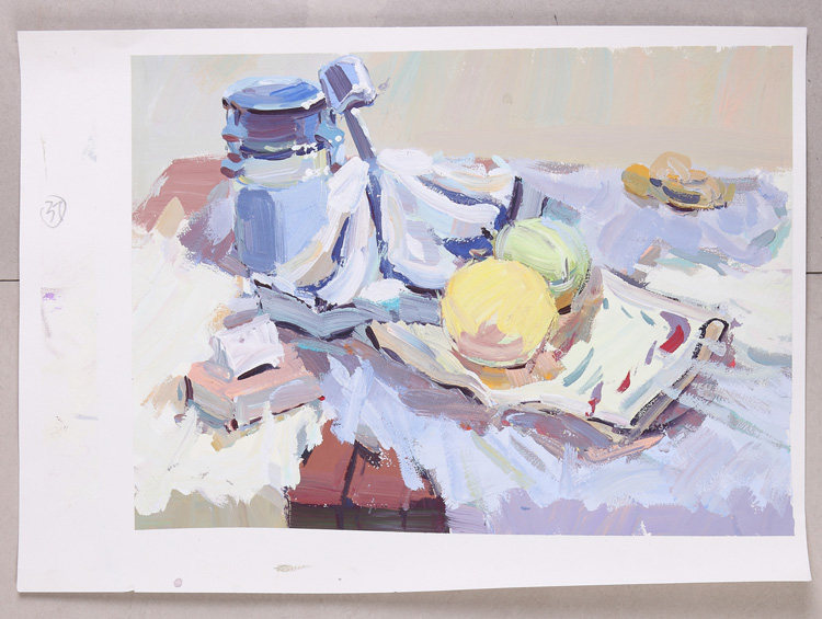 Cold Tone Water Powder Static Painting Color Static 4 open K Water Powder Manuscript collection Pink Paints