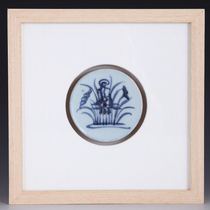 Porcelain decorative painting Ming Dynasty blue and white porcelain coaster home club decoration soft decoration ornaments porcelain