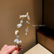 South Korea Liu Shishi same baroque pearl headband female French retro headband hairpin hair accessories high-end headwear