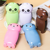 LED manual self-generating flashlight mini cartoon portable hand pressure self-charging small flashlight environmental protection energy saving flashlight