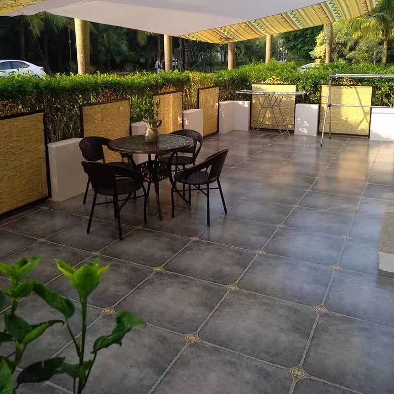 Courtyard antique floor tiles Villa Outdoor Yard Terrace Terrace Balcony American Retro Tile Mediterranean Anti Slip Floor Brick