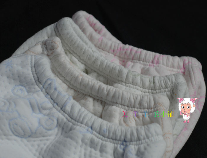 Quần cotton cotton ba lớp ấm cho bé không khí cotton trẻ em cotton dày quần áo mùa thu đông K028 bộ body cho bé