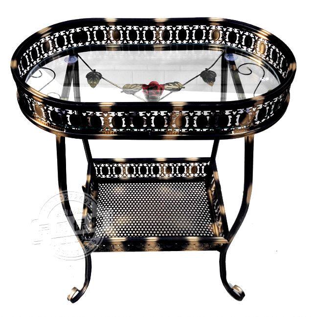 Mahjong machine Small coffee table Chess and card room chair next to a few corners of the European Wrought iron glass tea table Balcony flower stand