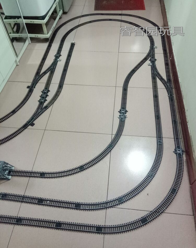 Realistic toy railed, electric train model for boys