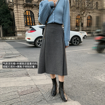 Pumpkin Valley London Diary Chiridae series ~ a plaid skirt autumn and winter women 2021 New K0328