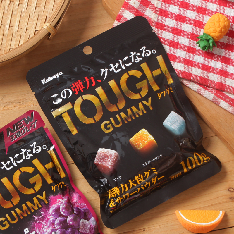 Japanese imported snacks KABAYA Kaba also grape-flavored lemon cola soda-flavored QQ bomb gummies fruit candy