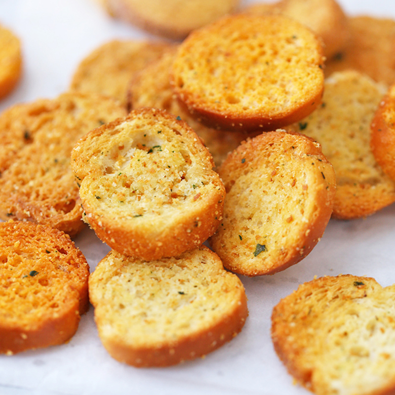 Korean imported snacks Samlip Sanli Bread Dry Baked French Pizza Garlic Garlic Flavor Biscuits Casual Snacks