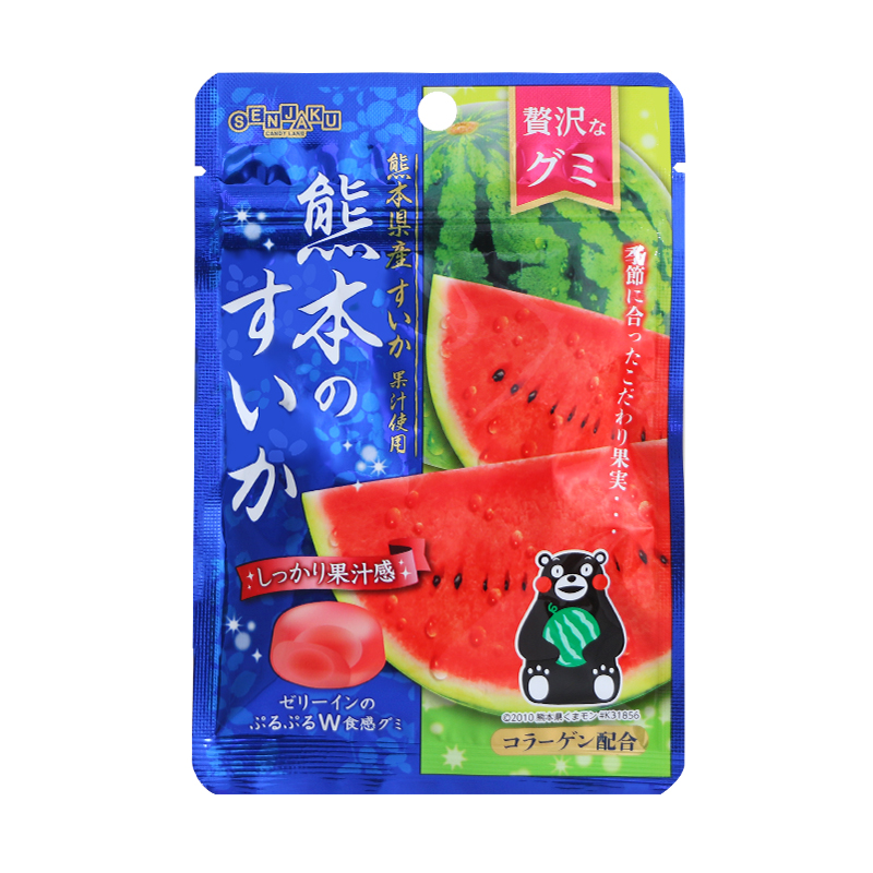 Japan Imports Snack Fan Malock Fruit Soft sugar Hammigua watermelon Watermelon Grape Children Cute Cartoon QQ Candy
