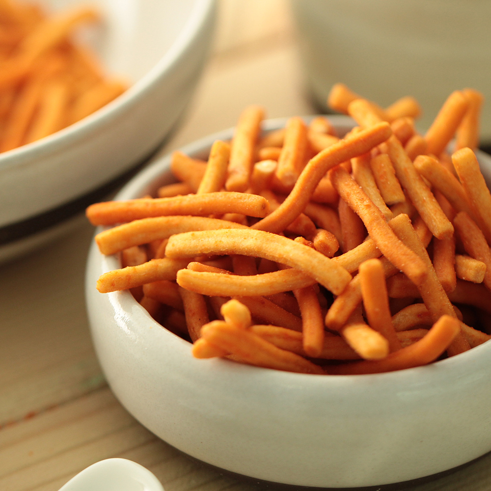 Thai imports VFOODS MIX Crisp Strips of Mimi Fries Fries Spicy Chicken Flavored Food Casual Little Snack