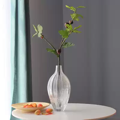European vase glass transparent small mouth desktop placed flowers flower vase living room TV cabinet floral home decoration