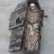 Halloween horror coffin bar haunted house house escape decoration simulation coffin tricky prop set