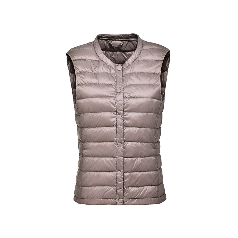 Không có cổ áo mỏng xuống vest vest nam và nữ ngắn vài mẫu siêu nhẹ siêu mỏng mặc quần áo trung niên