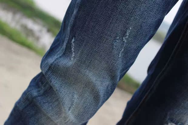 Thẻ nam thân hình ở eo thấp chân nhỏ quần jeans lỗ khoét quần dài xu hướng trẻ trung 2019 - Quần jean quần giữ nhiệt nam