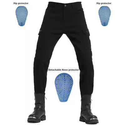 Riding jeans Motorcycle tooling bicycle riding pants fall-proof Harley protection off-road racing summer men's stretch