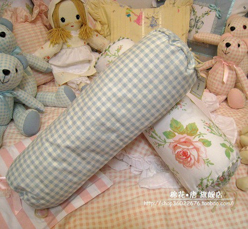 English Style Countryside Style cylindrical cloth Pillow Fields Garden Cloth Art Cushions Waist Pillow with Core Big Number RMB85