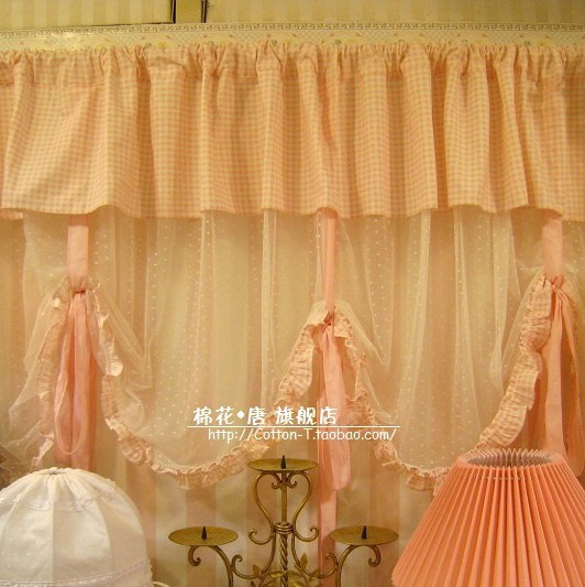 Light gauze decorative curtains gauze curtains English fabric curtains Roman blinds floating curtains gauze curtains