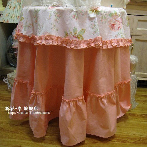Pink Rose Leaf Needs Cloth Table Cloth Cloth Table Cloth Pastoral Table Cloth Large Dress Stand Cloth Can be customized