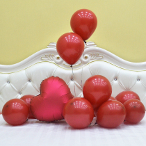 Garnet red wedding room balloon decoration jewelry store auto show gem Ruby red balloon arrangement wedding ceremony full moon birthday party