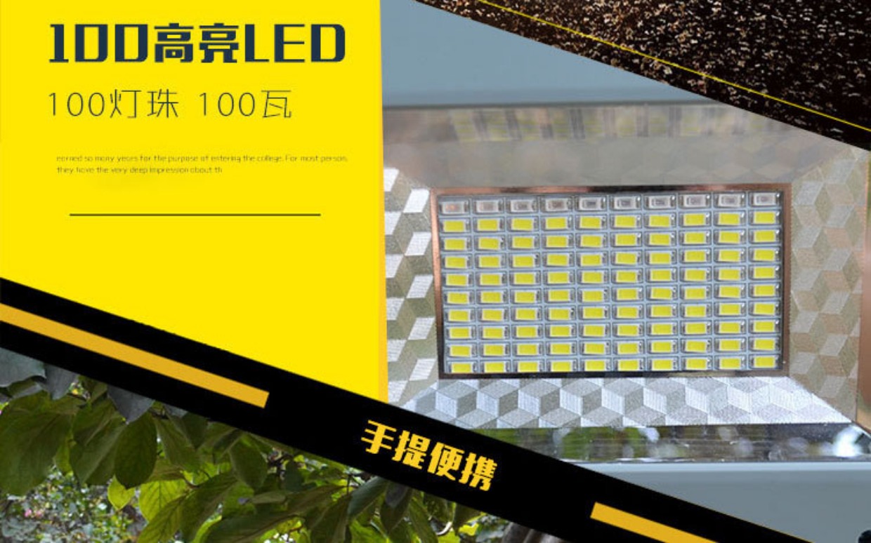 Đèn lũ sạc LED sân vận động ngoài trời cắm trại câu cá vuông di động chiếu sáng nhà khẩn cấp đèn đeo đầu siêu sáng