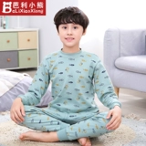 Детское хлопковое демисезонное термобелье, детская пижама, нижнее белье для мальчиков, хлопковый комплект, свитер, подходит для подростков