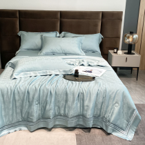 High end 100S jacquard fine natural silk summer by four sets of silk slides 100 Leselle air conditioning by machine washable