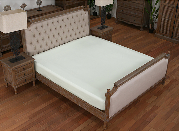 Luxury satin 1600 ga trải giường đơn mảnh cotton dày tùy chỉnh màu rắn đơn giường đôi pad bao gồm - Trang bị Covers 	ga giường bo chun
