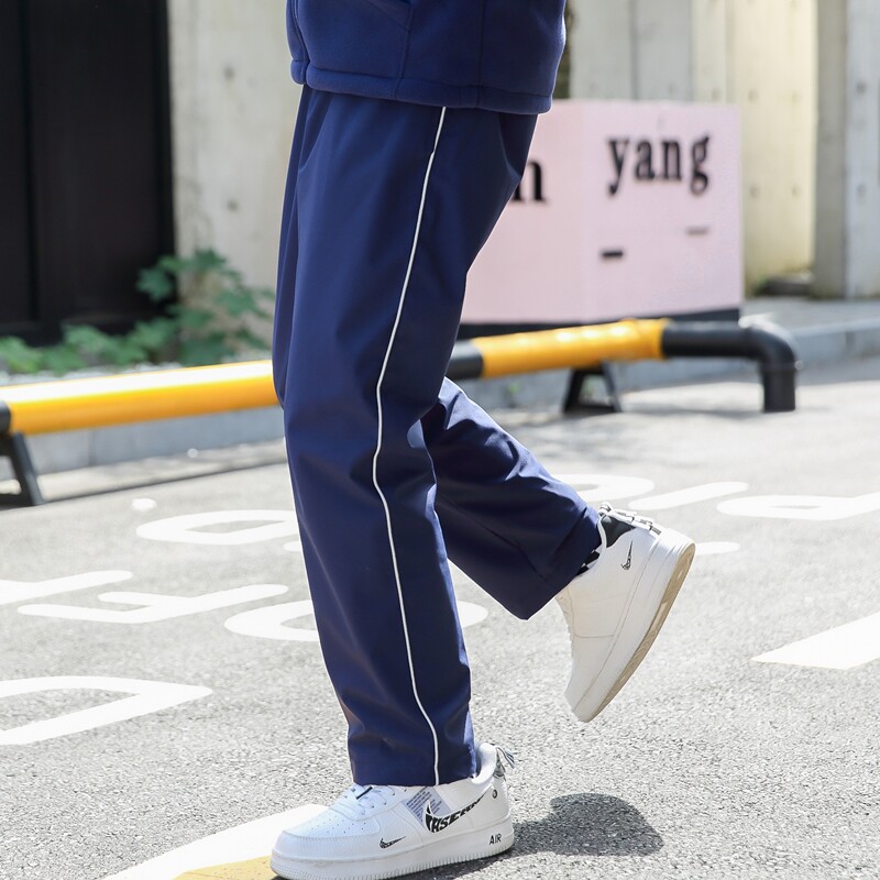 Children's Shanghai Boy and Female Autumn and Winter School Pants Outdoor plus thicker wind and waterproof warm and warm children mountaineering skiers