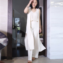 Quality please rest assured@Tang Tang 2004 Europe and the United States wind spring new product in the long sleeveless cashmere knitted long vest cardigan