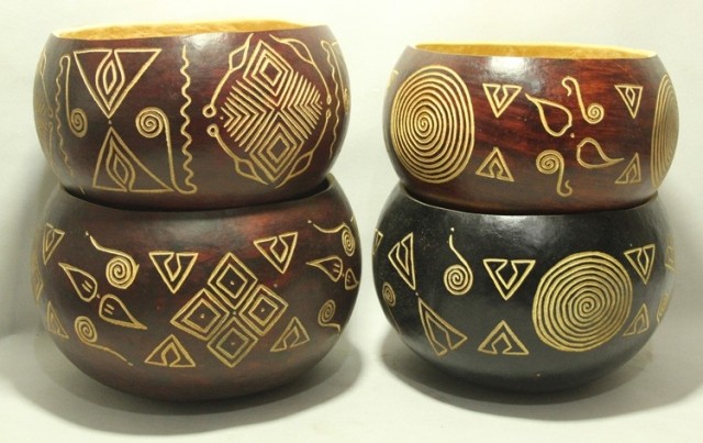 African craft gift pendulum decorated with Kenyan plinth engraving diameter 20-23 cm special price