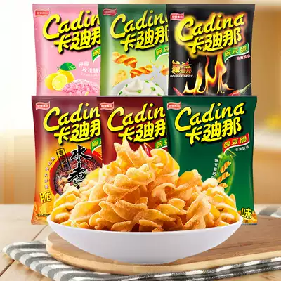 Taiwan imported net celebrity snacks Kadina pea crispy strips puffed food Nostalgic childhood snacks after 8090