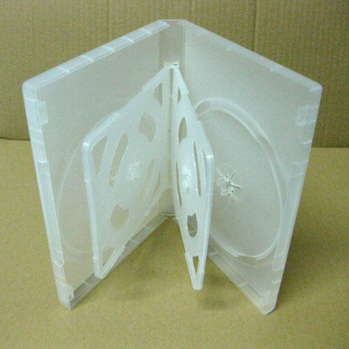 Thickened 6-sheet DVD Compact Disc Case Frosted CD Disc case Six Disc Packed CD Box with transparent film Dable Inserts