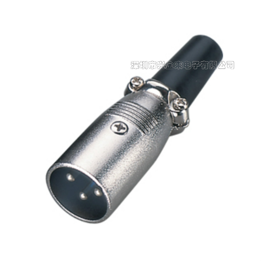 3Pin Canon male head Canon effect plug three-core microphone connector wiring extension audio plug