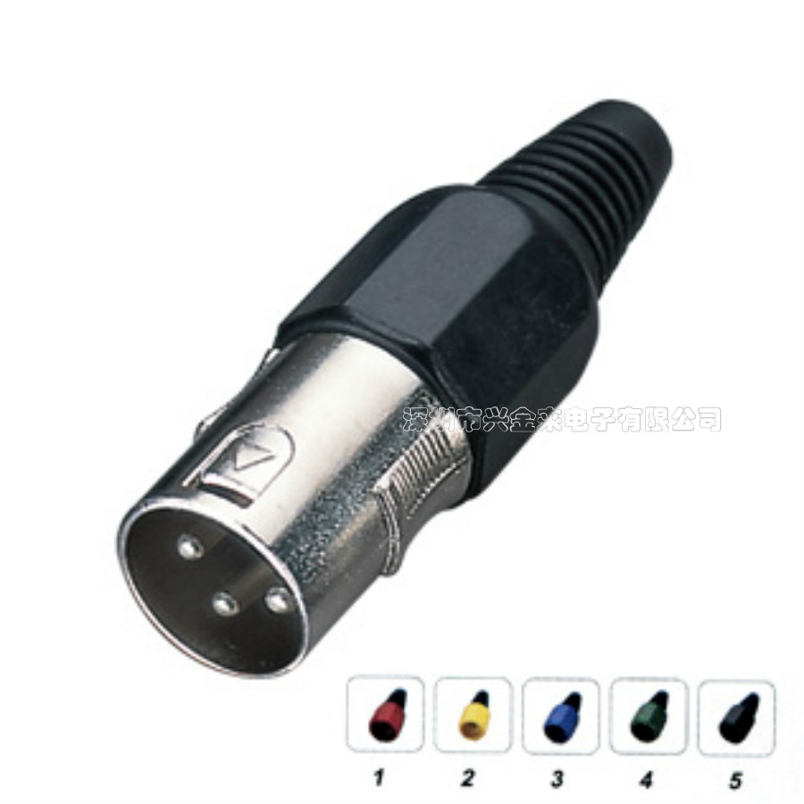 Microphone cable XLR head, 3Pin XLR male head, speaker XLR adapter, three-core XLR audio plug