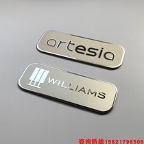  Custom equipment Metal stainless steel electrical signs Custom corrosion product identification cards nameplates production laser lettering
