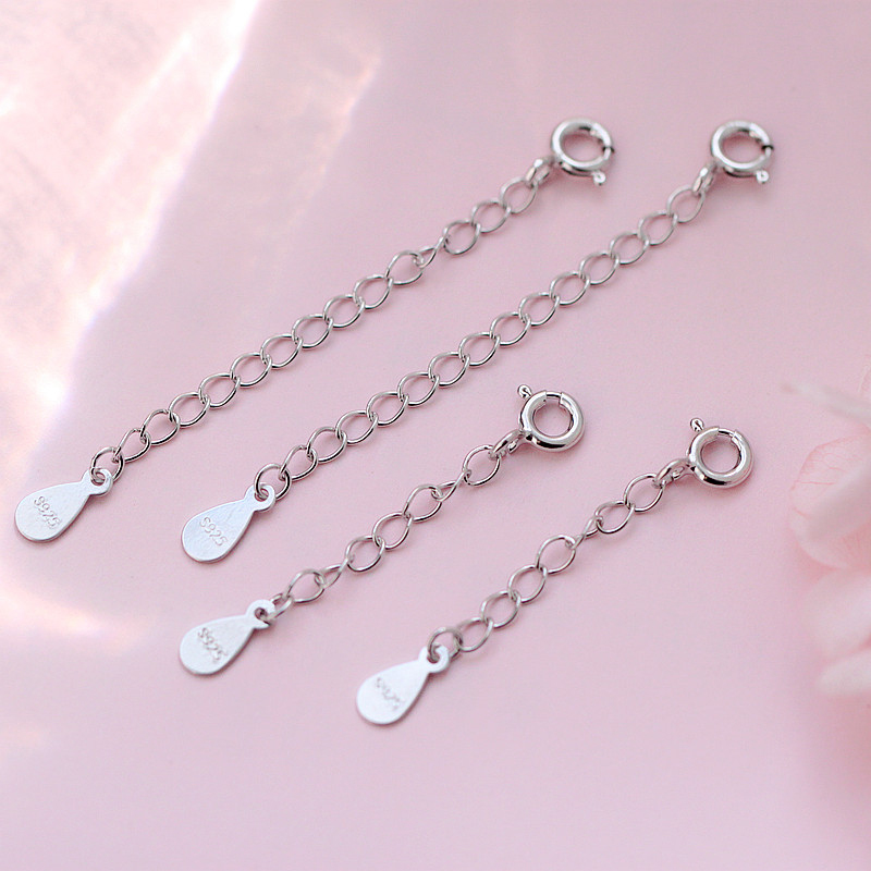 Small Z Excellence Little Object ~s925 Pure silver necklace extended chain diy accessories material handlewl long chain