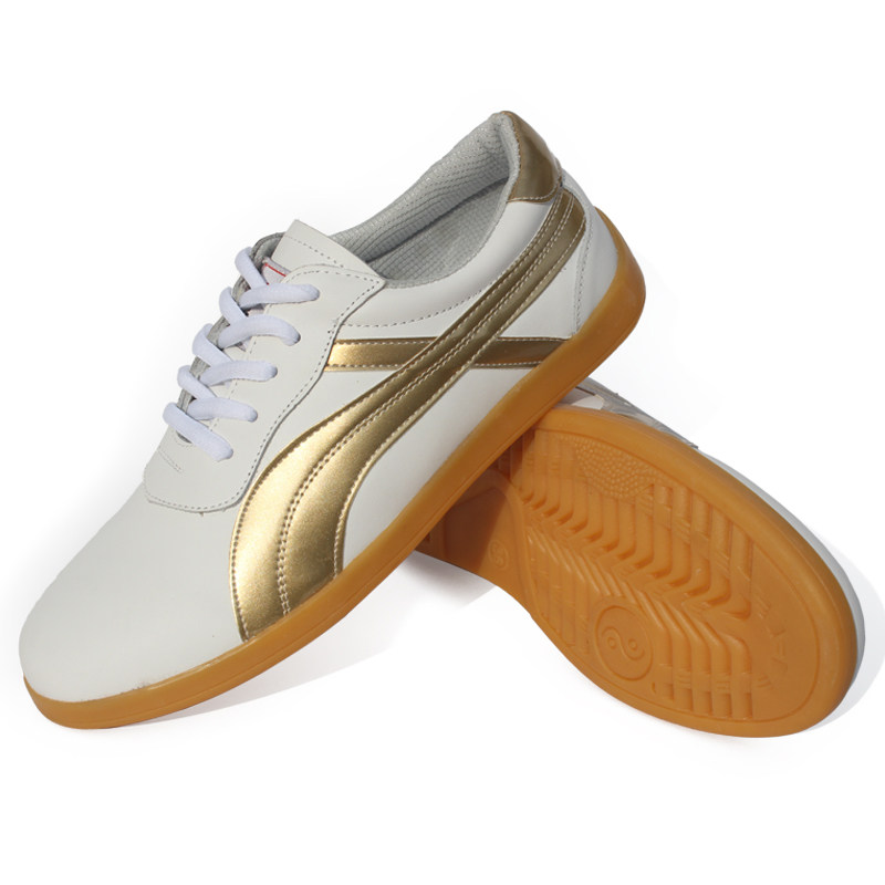 673 Qiao Shangzu Baige Tai Chi shoes martial arts toe layer leather beef tendon bottom super comfortable