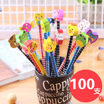 Cartoon Rubber Pencils Childrens School Supplies