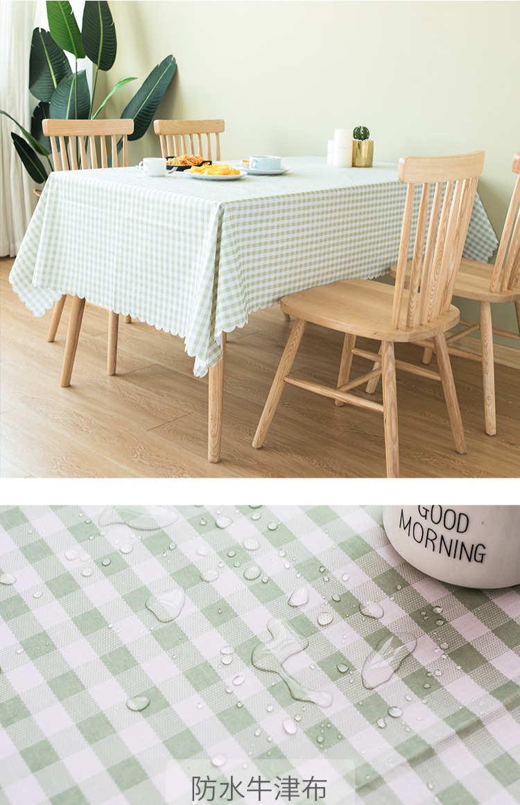 PVC ins bàn khăn trải bàn sinh kẻ sọc bảng vải không thấm nước dùng một lần vải dầu ăn bảng ký túc xá Bắc Âu khăn trải bàn - Khăn trải bàn khăn bàn đẹp